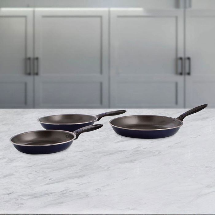 Set 3 Sartenes Aluminio Estampado Nuit Quid 20-24-28 cm