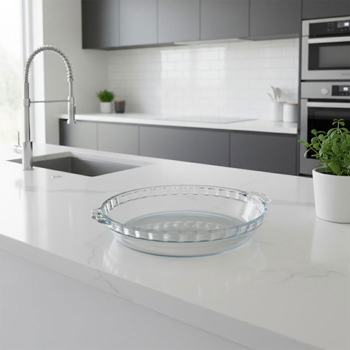 Molde Cake Redondo Horno Boro Ocuisine Vidrio Ô Cuisine 26x23x5 cm