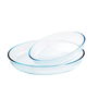Set 2 Fuentes Oval Horno Boro Ocuisine Vidrio Ô Cuisine 40x29x9 cm