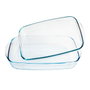Ô Cuisine Set de 2 Fuentes Rectangulares Ocuisine Vidrio 40x25x7 cm