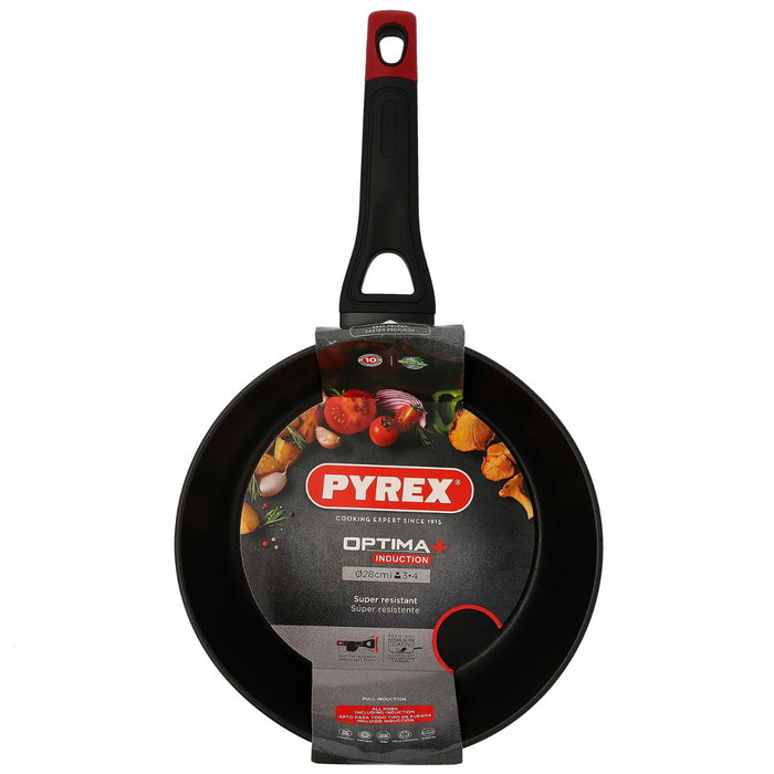 Pyrex Sartén Honda Optima+ 28 cm Aluminio Forjado