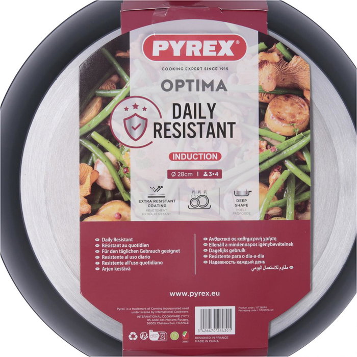 Pyrex Sartén Honda Optima+ 28 cm Aluminio Forjado Pyrex Sartén Honda Optima+ 28 cm Aluminio Forjado