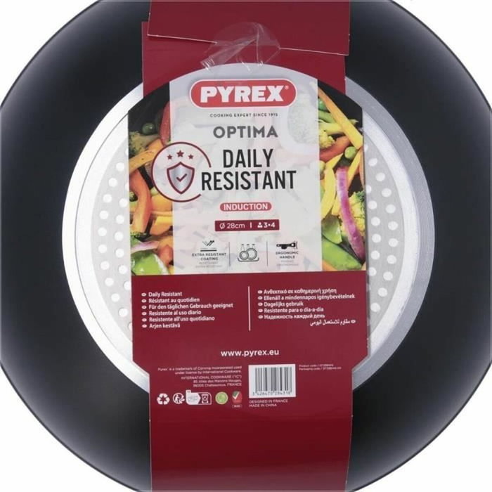 Pyrex Wok Optima + de Aluminio Forjado de 28 cm Pyrex Wok Optima + de Aluminio Forjado de 28 cm