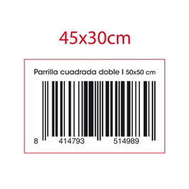 Quid Parrilla Doble Acero Prepara Bbq 50x50 cm