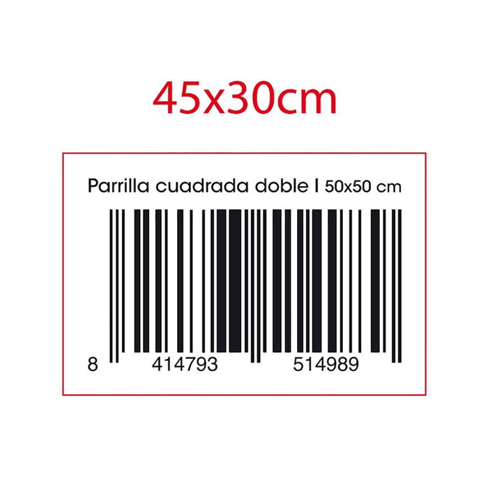 Parrilla Doble Acero Prepara Bbq Quid 50x50 cm Parrilla Doble Acero Prepara Bbq Quid 50x50 cm