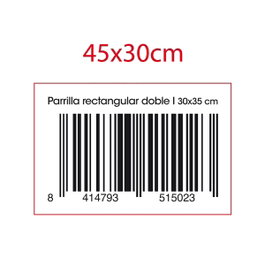 Quid Parrilla Doble Acero Prepara Bbq 30x35 cm
