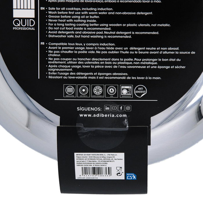 Quid Professional Sartén Aluminio Inducción Pro-Induction 24 cm