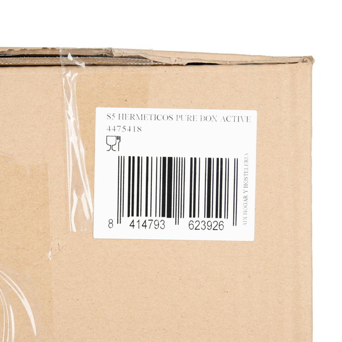 Luminarc Set de 5 recipientes herméticos Pure Box Active de vidrio