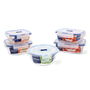Set 5 Herméticos Vidrio con Tapa Pure Box Active Luminarc 76 cL - 82 cL - 92 cL - 2*122 cL