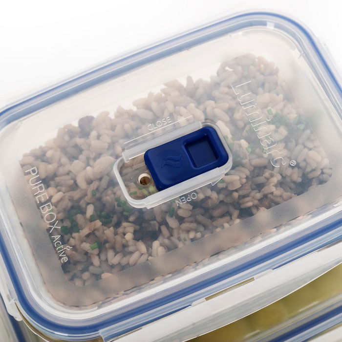 Set 5 Herméticos Vidrio con Tapa Pure Box Active Luminarc 76 cL - 82 cL - 92 cL - 2*122 cL