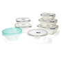 Luminarc Set 7 Recipientes Herméticos de Vidrio Pure Box Active