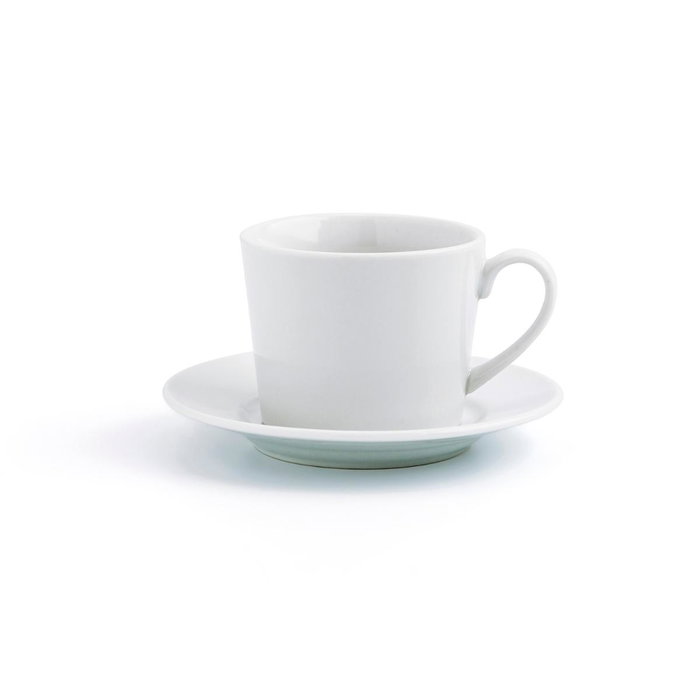 Set 6 Tazas con Plato Porcelana Renova Blanca Quid 20 cL Set 6 Tazas con Plato Porcelana Renova Blanca Quid 20 cL