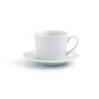 Set 6 Tazas con Plato Porcelana Renova Blanca Quid 20 cL