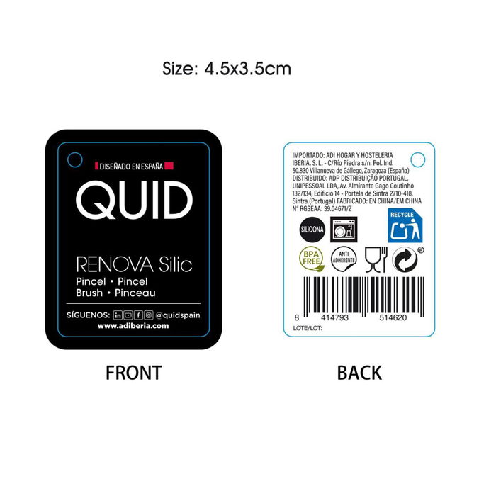 Pincel Silicona Renova Silic Quid 25x4x2 cm