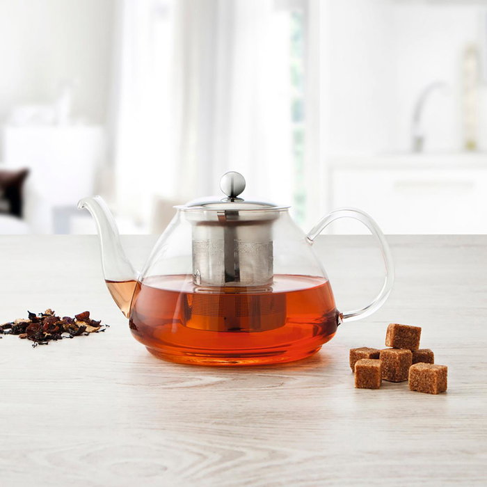 Tetera Vidrio Filtro Inox Serenia Quid 1 L