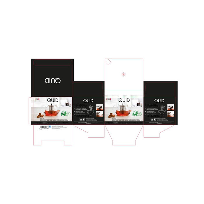 Tetera Vidrio Filtro Inox Serenia Quid 1 L