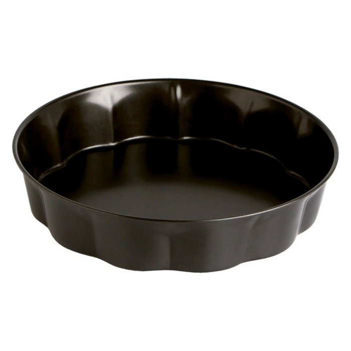 Quid Molde Tarta Hondo Acero Pintado Sweet Grey 28x5 cm