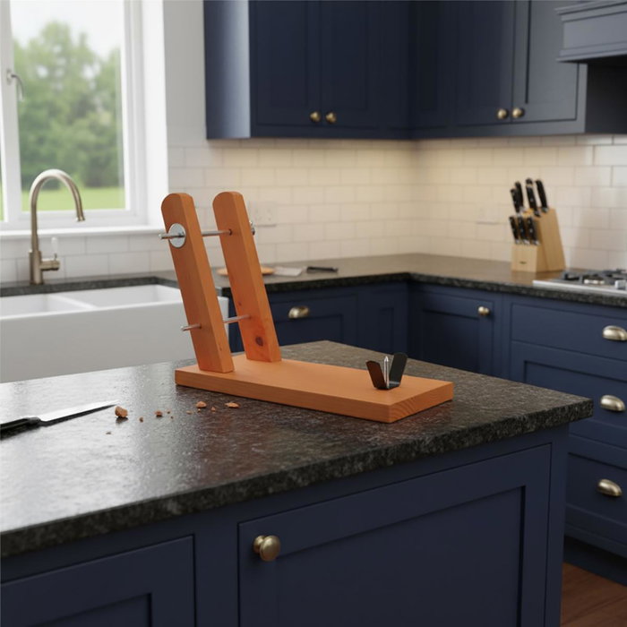 Jamonero Soporte Madera Teruel Quid 44,5x18x33 cm