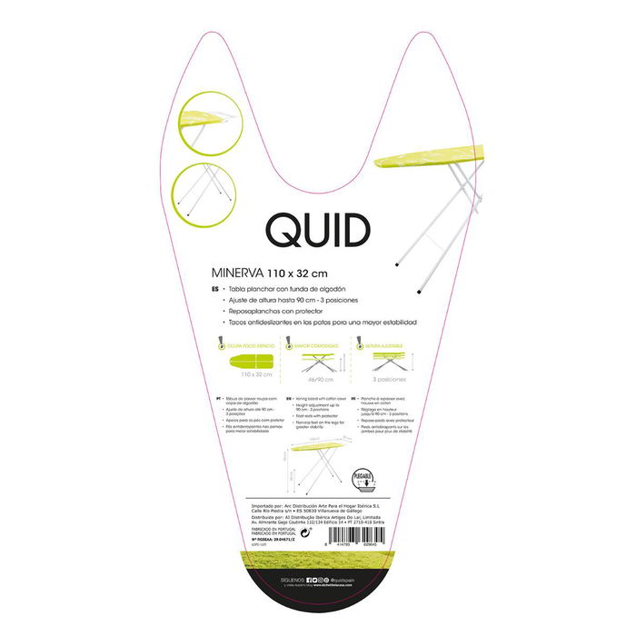 Tabla de Planchar Minerva Quid 110x32 cm