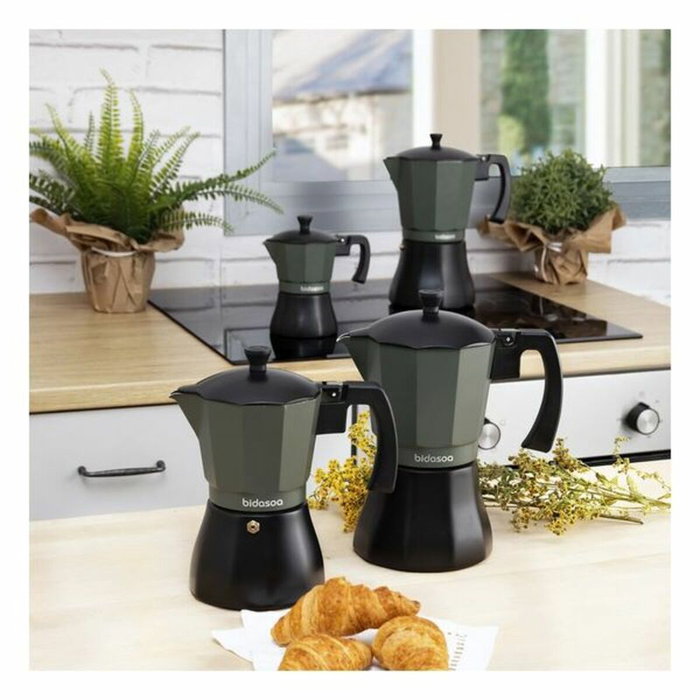 Bidasoa Cafetera Vera de Aluminio 12 Tazas Verde Bidasoa Cafetera Vera de Aluminio 12 Tazas Verde