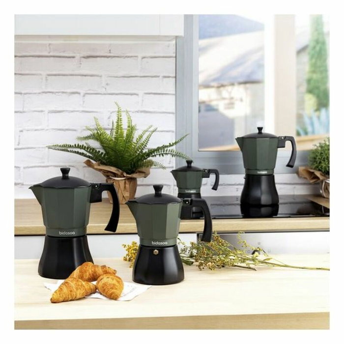 Bidasoa Cafetera Vera de Aluminio 12 Tazas Verde Bidasoa Cafetera Vera de Aluminio 12 Tazas Verde