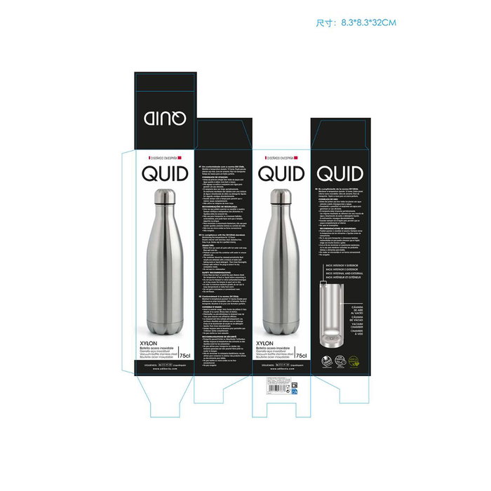 Botella Termo Acero Inoxidable Xylon Quid 0,75 L Botella Termo Acero Inoxidable Xylon Quid 0,75 L