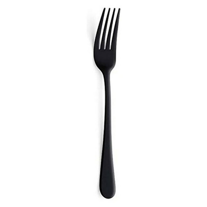 Amefa Austin Negro Juego de 12 Tenedores de Mesa de Acero Inoxidable 20,7 cm