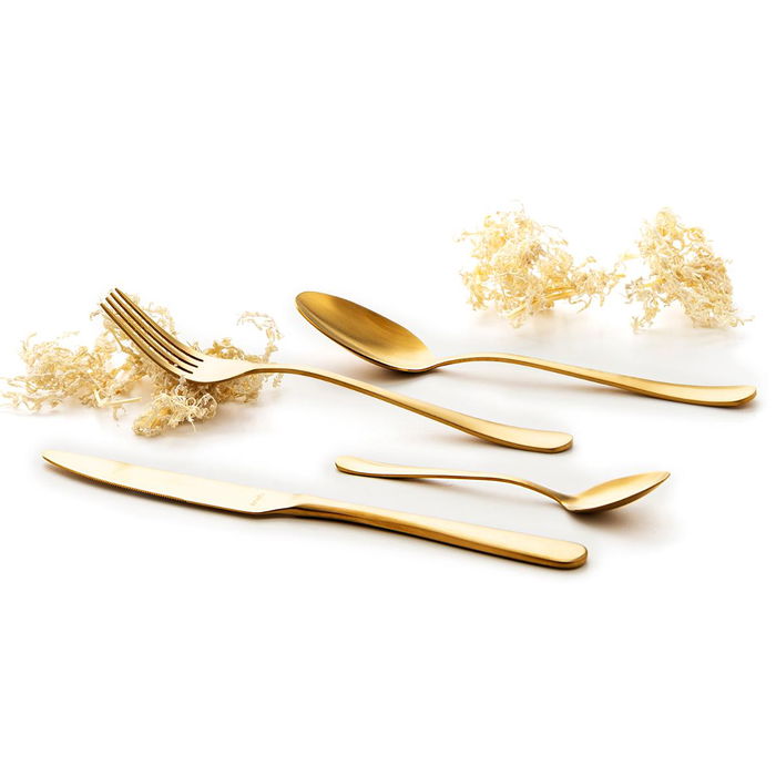 Caja 12 Tenedor Mesa Acero Inox Austin Dorado Amefa 20,7 cm-2,5 mm