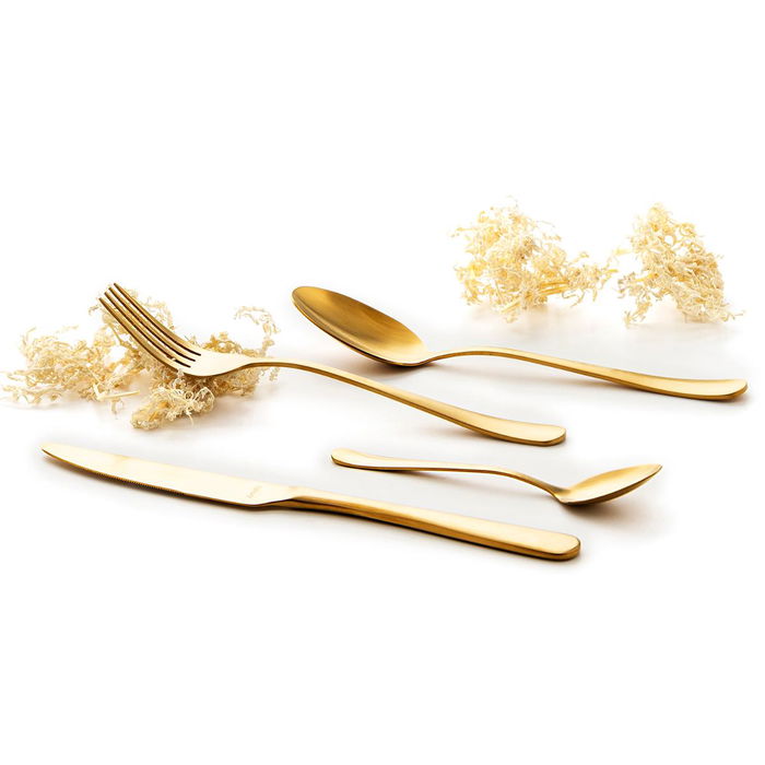 Caja 12 Cuchara Mesa Acero Inox Austin Dorado Amefa 20,5 cm-2,5 mm