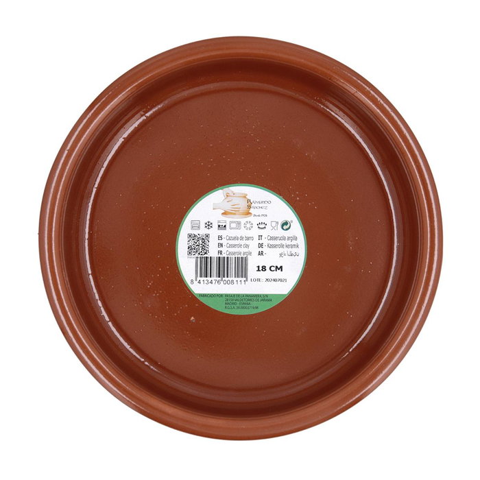 Cazuela Barro Barro Profesional Raimundo 18 cm
