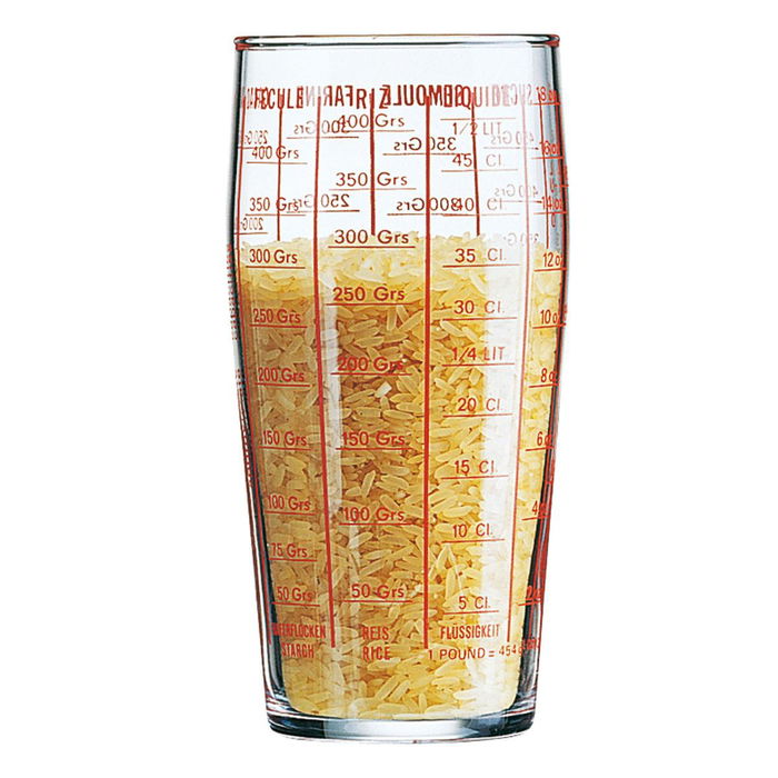 Vaso Medidor Alto Vidrio Filo Luminarc 8x8x16 cm - 59 cL