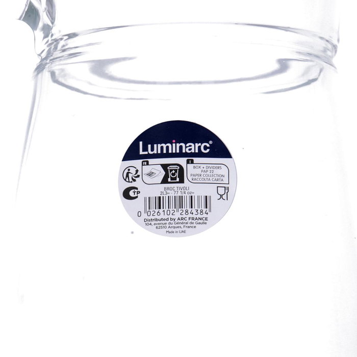 Jarra Agua Vidrio Tivoli Luminarc 2,3 L