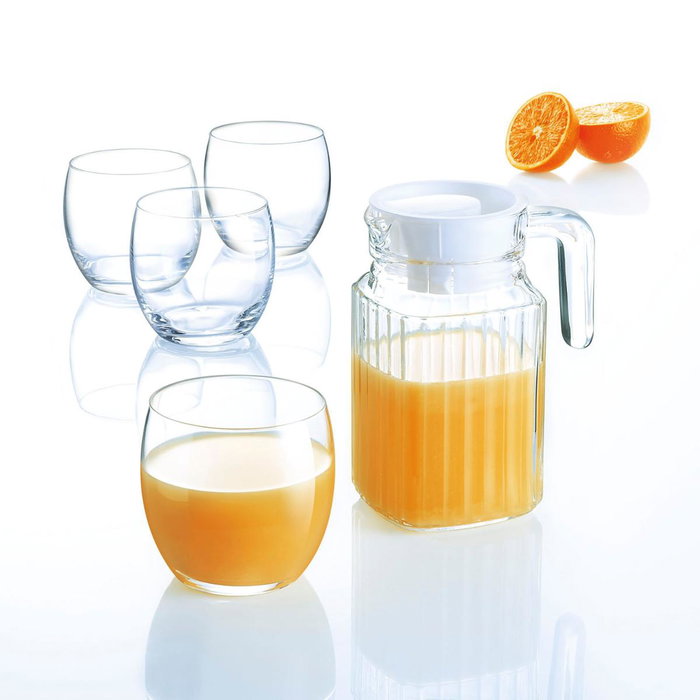 Jarra Vidrio con Tapa Quadro Luminarc 0,50 L