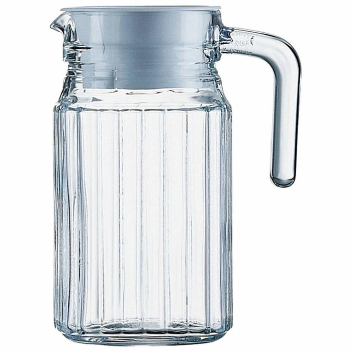 Luminarc Jarra de Vidrio con Tapa Quadro 0,50 L Transparente