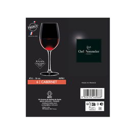 Caja 6 Copas Krysta Cabernet Tulip Chef & Sommelier 47 cL