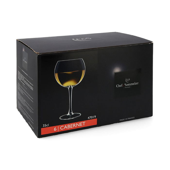 Caja 6 Copas Ballon Vino Vidrio Cabernet Chef & Sommelier 35 cL