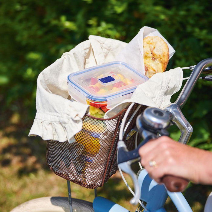 Set 2 Recipientes Rect Herméticos Vidrio Pure Box Active Luminarc Set 2 Piezas 38 cL - 122 cL