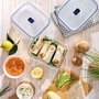 Set 2 Recipientes Rect Herméticos Vidrio Pure Box Active Luminarc Set 2 Piezas 38 cL - 122 cL