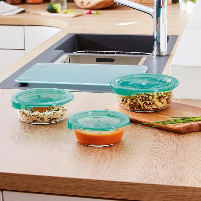 Set 5 Recipientes Vidrio con Tapa Keep'N Lagon Luminarc 76 cL - 82 cL - 92 cL - 2*122 cL Set 5 Recipientes Vidrio con Tapa Keep'N Lagon Luminarc 76 cL - 82 cL - 92 cL - 2*122 cL
