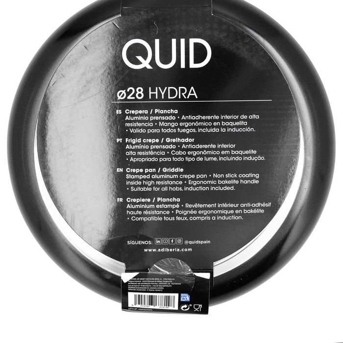 Crepera Aluminio Estampado Hydra Quid 28 cm