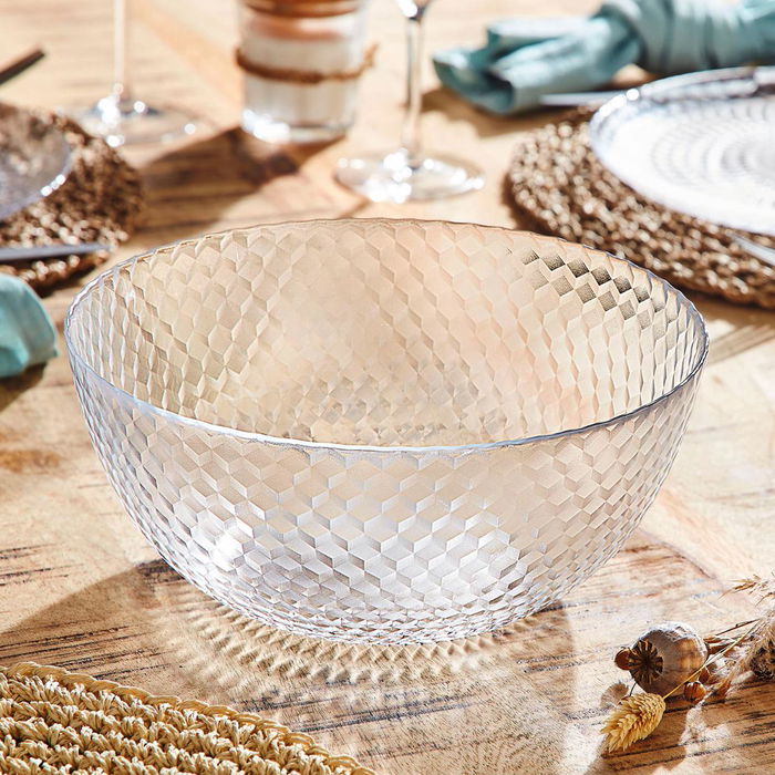 Ensaladera Vidrio Pampille Clear Luminarc 24 cm