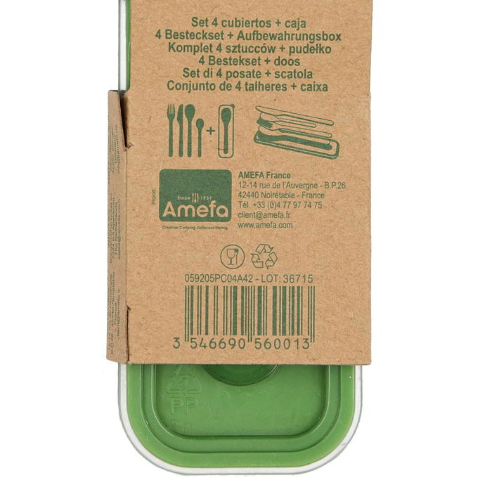 Set 4 Cubiertos Acero Inox Mobil Amefa 18-0-1,2 mm