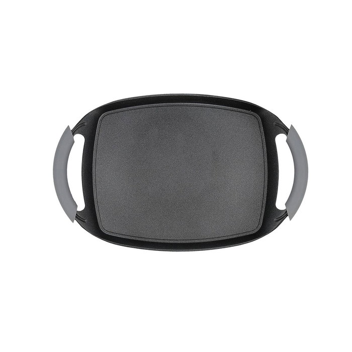 Quid Asador Aluminio Forjado Ebano 36x23 cm
