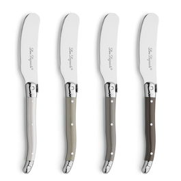 4 Cuchillos Mantequeros Inox y Mango Pp Tradition Lou Laguiole 1,2 mm