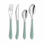 Amefa Set de 24 Cubiertos Bistro Verde 9,2 cm-1,5 mm