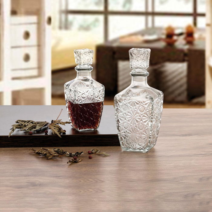 Licorera Rectangular Vidrio Renova Quid 1 L