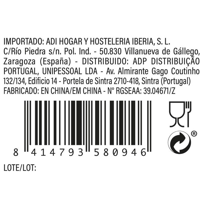 Licorera Rectangular Vidrio Renova Quid 1 L