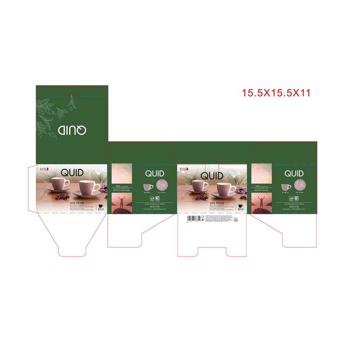 Set de 2 Tazas con Platillo Vita Morning Quid 22 cL