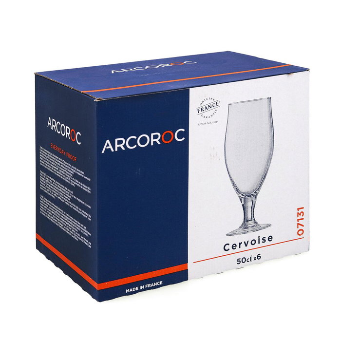 Vaso para Cerveza Arcoroc ARC 07131 Transparente Vidrio 500 ml 6 Piezas