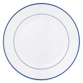 Arcoroc Set 6 Platos Postre Rest. F/Azul Vidrio Templado 19,5 cm Fabricado en Francia Resistente Eco